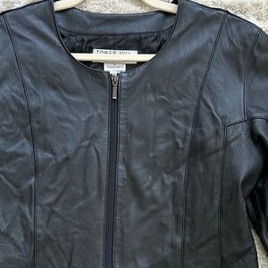 Vintage 80s Leather Black Leather Jacket